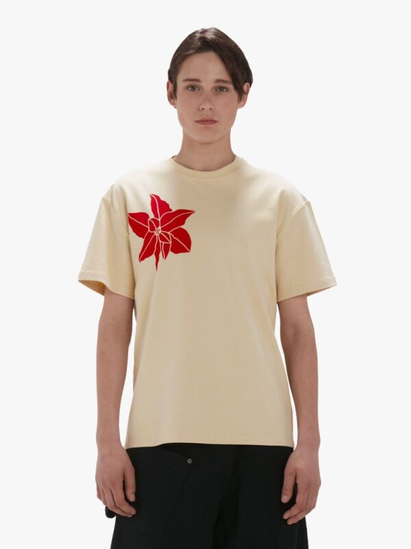 Mich Flower T-Shirt Cream - Image 2