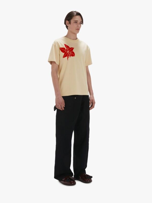 Mich Flower T-Shirt Cream - Image 4