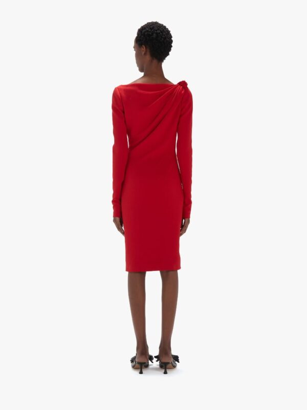 Eve Midi Dress Red - Image 3