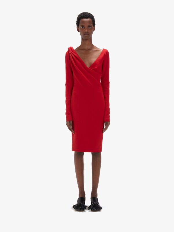 Eve Midi Dress Red - Image 2