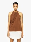 Lyora Halter Top Brown